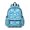 Blue White Butterfly Pattern, variant on Purple Butterfly Pattern Cute School Backpack with Padded Back and Adjustable Shoulder Straps 13.4"x11"x4.7"