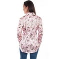 thumbnail image 2 of Scully Leather 100% Polyester Rose Rose Blouse W/Fringe Shirt, 2 of 2