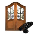 thumbnail image 1 of Birdcage Poignées Rondes Vintage Bronze Noir pour Armoire Placard Porte Tiroir Fer, 1 of 3