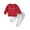 Red, variant on Baby Boys Outfit Sets Valentine's Day Letter Printed Long Sleeve Top And Pant 2PCS Outfits Kids Clothes Set Grey 18-24 Months