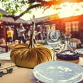 thumbnail image 4 of Garoy Pumpkin Decor Assorted Velvet Foam Pumpkin Thanksgiving Fall Wedding Decorations Table Centerpiece Kitchen Farmhouse Decor,Artificial Velvet Pumpkins with Stem,Fall Harvest Pumpkin Handmade, 4 of 4