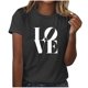 thumbnail image 1 of Tops Cortos para Mujeres Casual de Moda Impreso Cuello Redondo, Camiseta de Manga Corta para el Uso Diario, Fiesta Y Cómodo, 1 of 4
