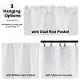 thumbnail image 7 of OVZME Bethany White Curtains 96 Inch Length 2 Panels Set, Faux Linen Extra Wide Textured Semi Light Filtering Soft Airy Farmhouse Curtain Drapes for Living Room Bedroom, 50Wx96L, White, 7 of 7