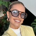 thumbnail image 2 of Gafas de sol Retro de doble puente para mujer, montura grande, leopardo, marrón, gafas con degradado, gafas de sol de diseñador de lujo a la moda, gafas de sol para hombre, 2 of 5