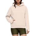 thumbnail image 6 of Bigetiay Womens Mens Snack Hoodie, Pet Carrier Hoodie Sweatshirt, Large Pocket with Kangaroo Pouch Fall Winter Clothes, Size M, 6 of 7
