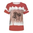 thumbnail image 2 of Patlollav Womens Summer Sexy Gradient Print Regular Womens Short Sleeve Top, 2 of 6