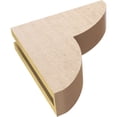 thumbnail image 6 of 3"W x 12"D x 12"H Thin Crestline Rough Cedar Woodgrain TimberThane Corbel, Primed Tan, 6 of 6