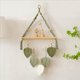 thumbnail image 3 of 2X Estante Colgante de Pared de Macramé, Estantes Bohemios para Colgar Plantas de Pared con Hojas Tejidas Hechas una Mano, Estante de Exhibición de Almacenamiento de Madera Rústica, 3 of 5