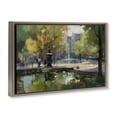thumbnail image 2 of Stupell Industries Transitional Autumn Reflections at Park Fountain Brown Floating Frame Canvas Art, 25 x 17, by Creative Studio, 2 of 8