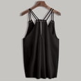 thumbnail image 3 of AOMPMSDX Tank Tops Women Crop Top Vest Shirt Topgreat Daily Wear For Women 2024 Wardrobe Black Sleeveless Basic Camisole Top XL, 3 of 3