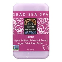 One With Nature Dead Sea Minerals Triple Milled Bar Soap - Lilac 7 oz Bar(S)
