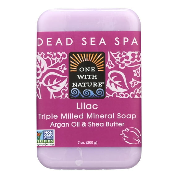 One With Nature Dead Sea Minerals Triple Milled Bar Soap - Lilac 7 oz Bar(S)