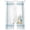 Sky Blue, variant on Summer Coastal Sheer Curtains 45 Inch Length 2 Panels Set Window Treatments, Nautical Beach Marine Life Beige Striped Rod Pocket Semi Curtains for Living Room/Bedroom/Kitchen Décor, 104"W x 45"L