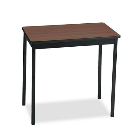 Barricks Utility Table, Rectangular, 30w X 18d X 30h, Walnut/black UT183030-WA