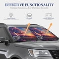 thumbnail image 4 of Fotbe Dreamy Dandelion Sunset 2-Piece Car Windshield Sun Shade | Sun Blocker for Car Windshield | Foldable Automotive Interior Accessories for Sun Protection-Medium, 4 of 6