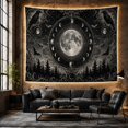 thumbnail image 6 of Moon Stars Full with Crater Textures Detailed Enclosed, Spooky Gothic for Gothic Decor Fans, Dark Art Decor, Halloween Gift, Tapestry Wall Hanging for Bedroom and Dorm, 6 of 7