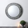 thumbnail image 3 of Mosaic Wall Mirror Decorative Round Wall Mirror Diameter 20 Ide Mirror 14 Blue, 3 of 5