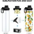 thumbnail image 5 of 8 Pack Sublimation Sports Water Bottle Stainless Steel Vacuum Flask Sublimation Water Bottle Blanks Large Mouth Insulated Bottles Heat Transfer Insulated Flask with Spout Lid for Kids DIY Gift (32 oz), 5 of 5