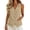 Gold, variant on Women's Cotton Linen Vest Button down Plain Sleeveless V Neck Plain Tank Tops Waistcoat Jacket with Pocket Summer Fashion 2026 by Awwp Gold 3Xl