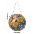 thumbnail image 3 of Hummingbird Hanging Diamond Art Kits for Adults, 2D Pearl Diamond Art Suncatcher, 9.41inch Acrylic DIY Art Pendant with Hanging Chain for Window, Wreath, Xmas Party Display, 3 of 6