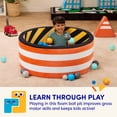 thumbnail image 6 of Battat Hop in Ball Pit Construction Foam Ball Pit with 65+ Balls and Washable Cover, Toddler and Indoor Preschool Toys, 6 of 13