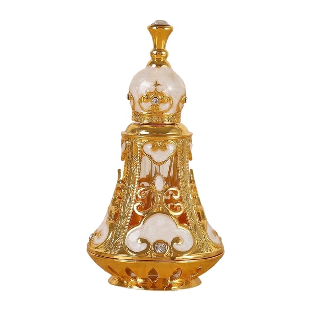 Frasco de perfume compacto, multiusos, estilo vintage, regalo, recargable. Blanco