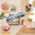 thumbnail image 6 of Ledander Thick Nails Clipper, Sturdy with 6mm Width Nail Clipper, Stainless Steel Extra Large Nail Clipper for Thick Toenails for Older Men and Women (Multicolor), 6 of 8
