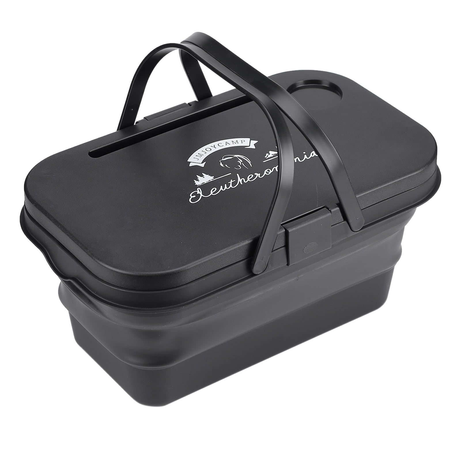 Collapsible Picnic Basket with Handle,Portable Outdoor Picnic Basket