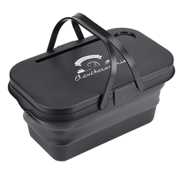 Caja de almacenamiento para pícnic Cesta de picnic plegable Cestas de compras de gran capacidad para viajes al aire libre Playa JShteea El nuevo
