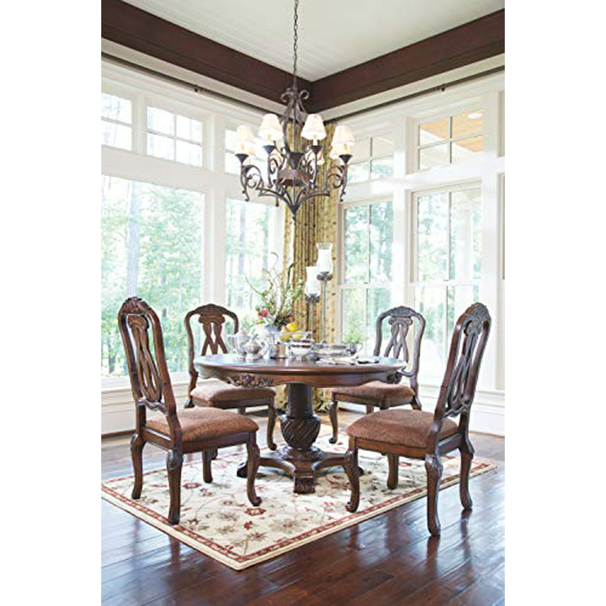 Ashley Furniture North Shore Dining Side Chair in Dark Brown Walmart