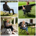 thumbnail image 6 of SLSY Portable Camping Chair,Foldable Outdoor Chair,with Cup Holder &Cooler Bag,Gaming chair easy to fold&carry,Support 400LBS Capacity for Camping, Fishing, Beach, 6 of 9
