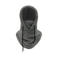 thumbnail image 1 of QualitChoice Stay Warm And Adjustable Scarf Hat For Winter Cycling Breathability And Comfort. Very dark grey, 1 of 6