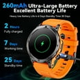 thumbnail image 6 of Haulvean 1.43-inch AMOLED Men's Military Smart Watches, with Answer/Make Calls/120 Sports Modes, Outdoor Fitness Tracker Watch, fits for Android and Iphone Devices (Vibrant Orange), 6 of 6