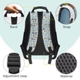 thumbnail image 4 of Pzuqiu Blue Camo Bow 17 Inch Kids School Backpack for Students Ages 6-18 Elementary Backpack with Adjustable Breathable Straps Large Capacity Lightweight Schoolbag for Back to School, 4 of 7