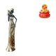 thumbnail image 1 of Escultura De Dama Tribal Africana, Figura Decorativa Ligera Para Decoración Del Hogar, Hoteles, Bolsa De Dinero, Artesanía, Estatua De La Cuenca Del Tesoro, Cornucopia, Festival De Primavera,, 1 of 8