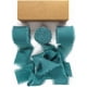 thumbnail image 1 of Zhuge Cintas para embalaje de cajas de regalo, cintas de gasa con bordes sin rematar rasgadas a mano, decoraciones de moños de cinta, tiras de tela de seda real (azul verdoso), 1 of 5