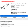 thumbnail image 2 of Front Sway Bar Link Kit 2 - Compatible with 2008 - 2013 BMW 135i 3.0L 6-Cylinder - Autopart Premium, 2 of 2