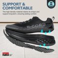thumbnail image 3 of R CORD Non Slip Work Shoes for Women in Food Service - Waterproof Sneakers for Restaurant Chefs and Nurses - Comfortable Breathable Standing All Day Long Zapatos Antideslizantes para Mujer Black 6, 3 of 6