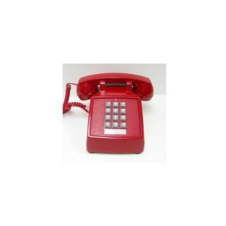 Ruby Red Phone - Cortelco 250047vba20md Standard Phone - Red - Corded - 1 X Phone Line - Yes (2500-md-rd)