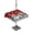 Red, variant on Outdoor Table Cloth with Umbrella Hole and Zipper, Red White Snowman Christmas Waterproof Round Tablecloth 54 Inch, Xmas Tree Snowflake Winter Washable Table Cover for Outside Party Patio Picnic
