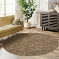 thumbnail image 4 of Tzou Washable Round Area Rug 3' x 3' Small Soft Non-Slip Low Pile Indoor Throw Rug for Kitchen Living Room Bedroom - Machine Washable Stain Resistant Carpet, 4 of 8