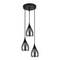 thumbnail image 1 of Xtricity - 3-Light Pendant, 9.8'' Width, From the Repley Collection, Black, 1 of 2