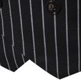 thumbnail image 5 of Fimkaule Formal Suit Vest for Men Waistcoat Double-breasted Pocket Striped Business Casual Wedding Vest Jacket Coat Dress Suits Vests Tops, 5 of 8