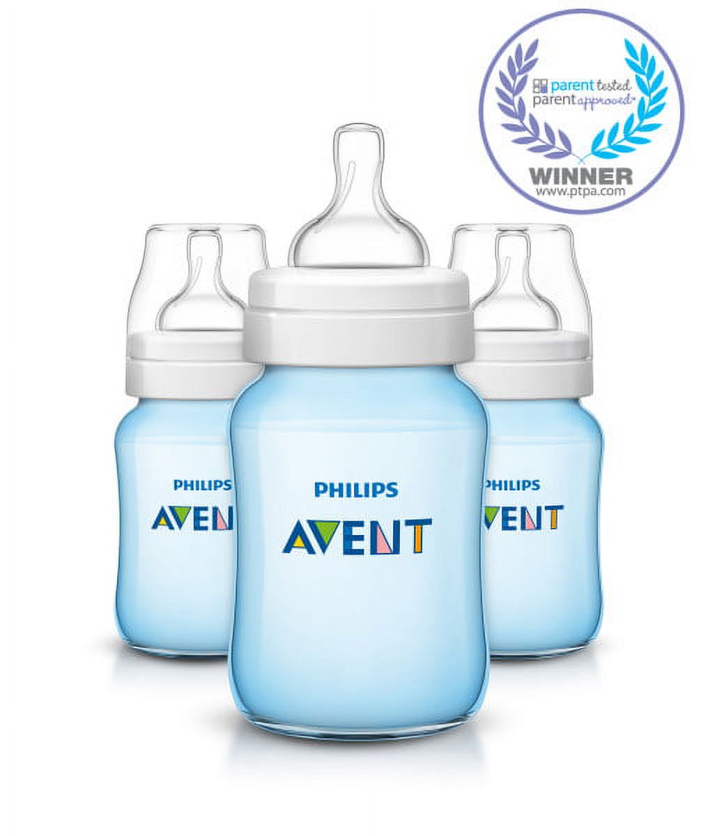 Avent 3-Pack Wide-Neck Anti-Colic Bottles (9 oz.) - blue, one size - image 3 of 14