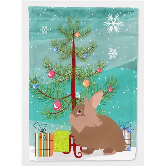 Carolines Treasures BB9327GF Lionhead Rabbit Christmas Flag Garden - Size