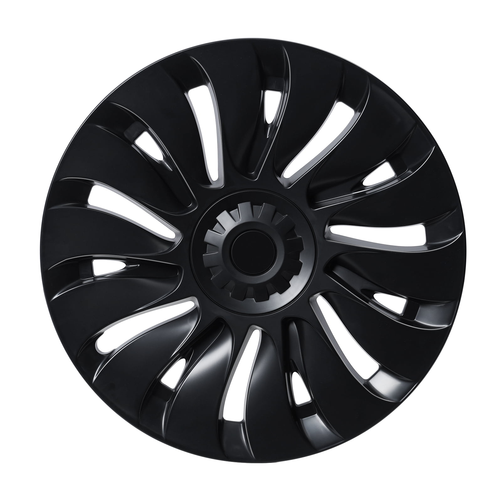 StarBay 19 Inches Set Of 4 Tesla Model Y Automotive Hub Caps Wheel Cover Hubcap Modified Wheel Cover Replacement Wheel Sleeve Rim Cover, Stable Fit