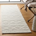 thumbnail image 3 of SAFAVIEH Marbella Devereux Striped Area Rug, Ivory/Black, 6' x 6' Round, 3 of 10