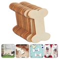 thumbnail image 2 of 40Pcs Wooden Dog Bone Cutout Wooden Blank Dog Bone Shaped Slices Embellishments Decor, 2 of 4