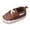 Brown, variant on Boys Girls Canvas Sneaker Toddler Slip On Anti Skid Newborn First Walkers Candy Shoes Brown 0-6 Months