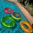 thumbnail image 6 of CocoNut Outdoor Tangerine Orange Glitter - 42" x 42" Pool Float – Inflatable Pool Ring – Durable Long Lasting Lounge Tube and Water Toy – Fun Decoration for Parties, Events. Ages 8+, 6 of 7
